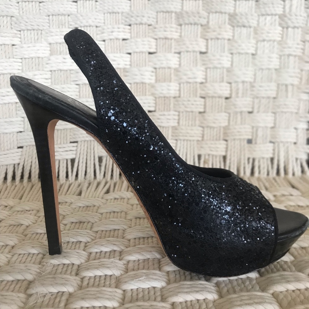 Alice + Olivia sparkle slingback pumps